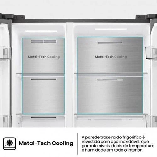 Frigorífico Americano Hisense RS3P558NEIE | 178.6x91.1x61.5 cm | 544 L | E | Look inox - Image 8