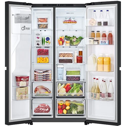 Frigorífico Americano LG GSLC41EPPE | 179x91.3x73.5 cm | 641 L | E | Preto Mate - Image 2