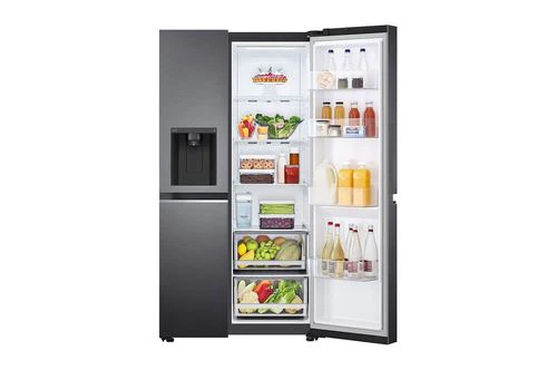 Frigorífico Americano LG GSLV71MCTE | 179x91,3x73,5 cm | 416 L | E | Preto - Image 4