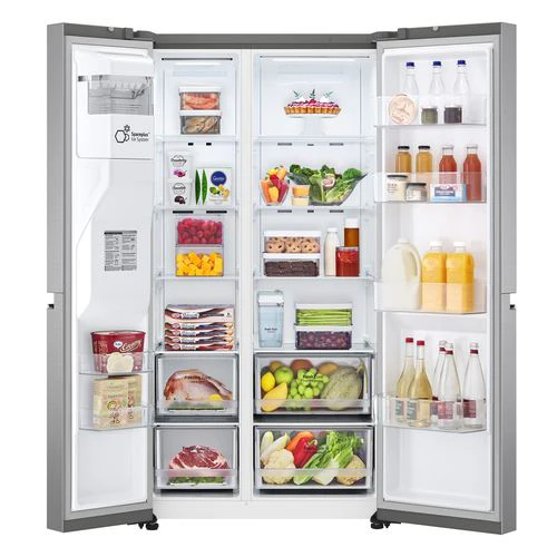 Frigorífico Americano LG GSLV71PZTD.APZQEUT | 179x91,3x73,5 cm | 416 L | D | Metálico, Prateado - Image 2