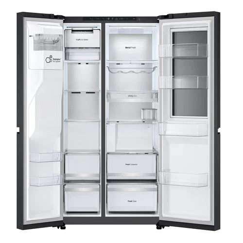 Frigorífico Americano LG GSXE90EVDD | 179x91,3x73,5 cm | 628 L | D | Preto - Image 3
