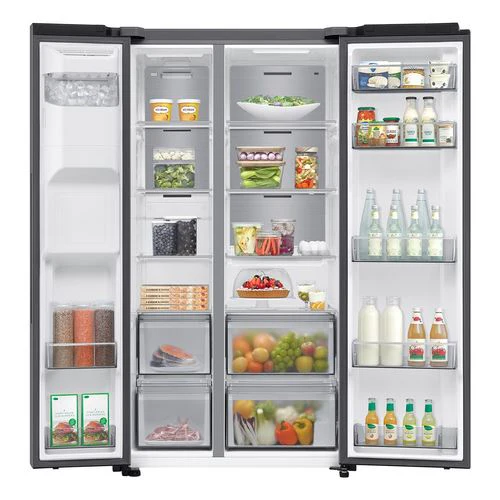 Frigorífico Americano Samsung RS70F64KDT | 178x91,2x72,6 cm | 640 L | D | Aço inoxidável - Image 3