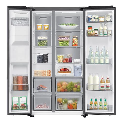 Frigorífico Americano Samsung RS70F65KDT | 178x91,2x72,6 cm | 640 L | D | Aço inoxidável - Image 6