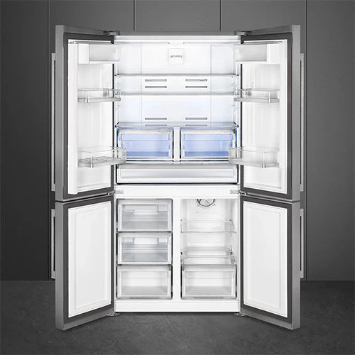 Frigorífico Americano Smeg FQ60XDE | 182x90,8x78,1 cm | 541 L | E | Aço inoxidável escovado - Image 2