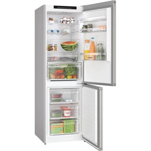 Frigorífico Combinado Bosch KGN362ICF | 186x60x66,5 cm | 321 L | C | Aço inoxidável - Image 3