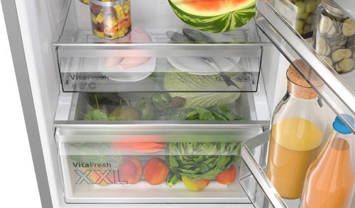 Frigorífico Combinado Bosch KGN362ICF | 186x60x66,5 cm | 321 L | C | Aço inoxidável - Image 8