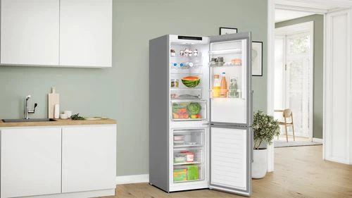 Frigorífico Combinado Bosch KGN36VIBT | 186x60x66,5 cm | 321 L | B | Aço inoxidável - Image 3