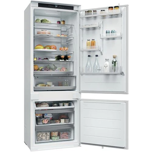 Frigorífico Combinado Encastrável Haier HBQW5719E ID Titanium 2 | 193.5x69x55 cm | 382 L | E | Branco - Image 10