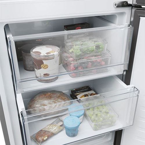 Frigorífico Combinado Haier HDPW5618DNPK | 185x59.5x66.7 cm | 352 L | D | Silver - Image 10