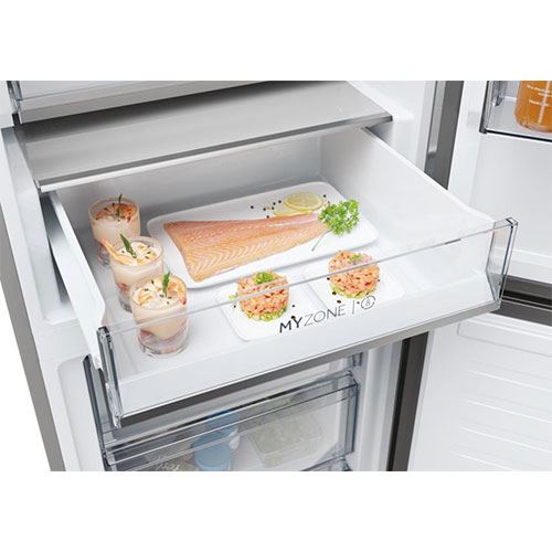 Frigorífico Combinado Haier HDPW5618DNPK | 185x59.5x66.7 cm | 352 L | D | Silver - Image 5