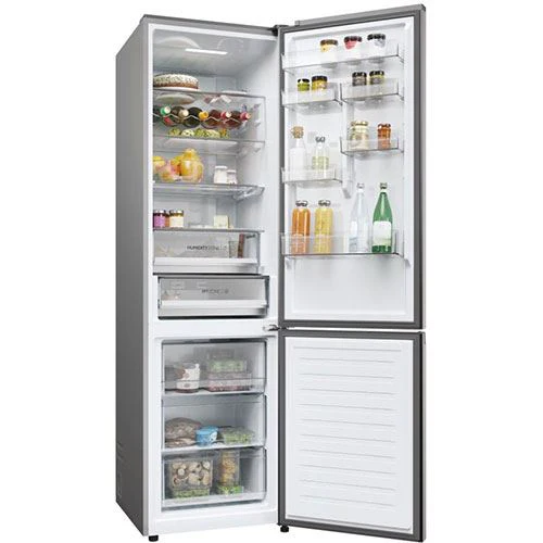 Frigorífico Combinado Haier HDPW5620ANPD | 205x59.5x66.7 cm | 409 L | A | Inox Escuro - Image 2