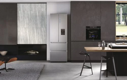 Frigorífico Combinado Haier HFW7720EWMP | 200,6x70x67,5 cm | 477 L | E | Cinzento - Image 4