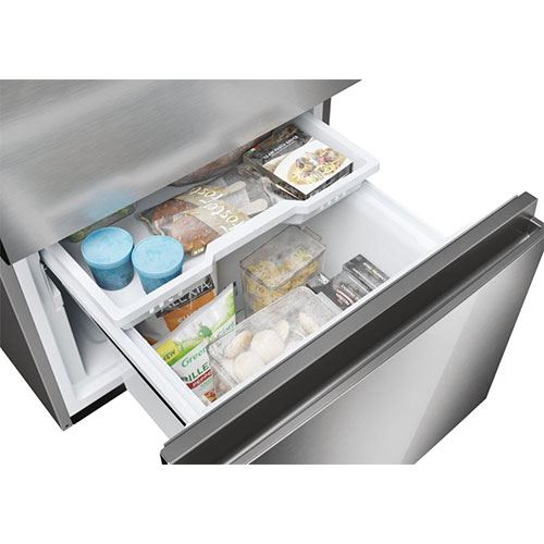 Frigorífico Combinado Haier HTW5620ENMG | 205x59.5x66.7 cm | 414 L | E | Inox - Image 9