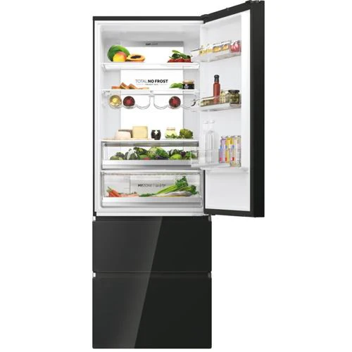 Frigorífico Combinado Haier HTW7720DNGB 3D 70 Série 7 | 200,6x70x67,5 cm | 483 L | D | Preto - Image 2