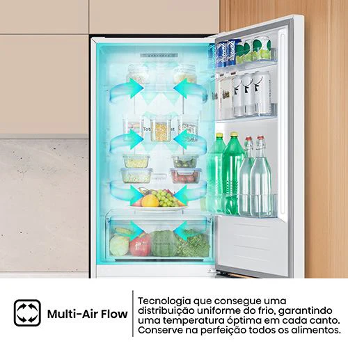 Frigorífico Combinado Hisense RB390N4AWE | 186x59,5x58,9 cm | 304 L | E | Branco - Image 7