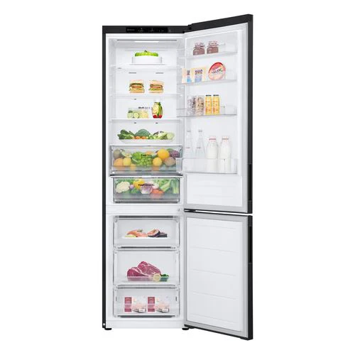 Frigorífico Combinado LG GBV22NCCEP | 203x59,5x67,5 cm | 387 L | C | Preto - Image 2