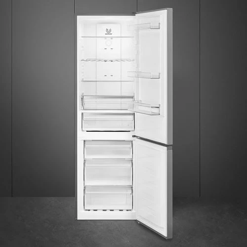 Frigorífico Combinado Smeg RC18XDNE | 185x60x59,2 cm | 300 L | E | Aço inoxidável - Image 2
