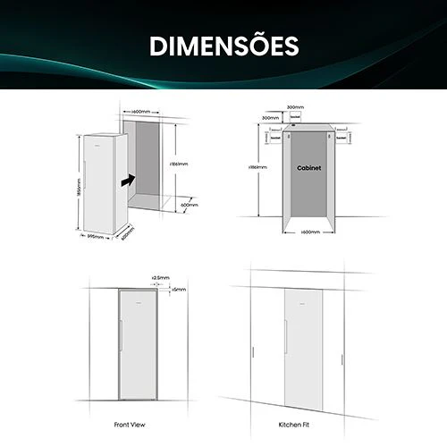 Frigorífico Hisense RL3K370SAIE1 | 185,6x59,5x60 cm | 372 L | E | Look inox - Image 4