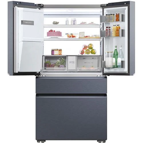 FrigoríficoAmericano Haier HFW7918EIMB | 177.5x90.8x75 cm | 601 L | E | Preto Escovado - Image 2