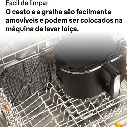 Fritadeira AirFryer Braun HF 5073 BK MultiFry 5 6L - Preto - Outlet - Grade A - Image 14