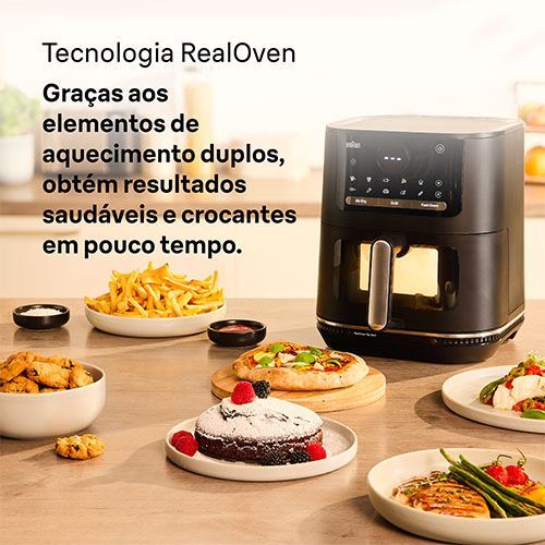Fritadeira AirFryer Braun HF 5073 BK MultiFry 5 6L - Preto - Outlet - Grade A - Image 3