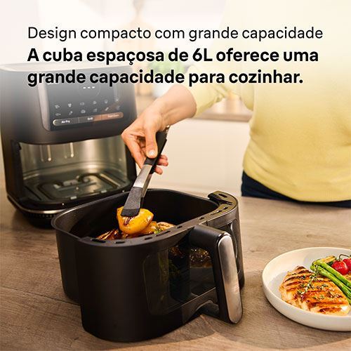Fritadeira AirFryer Braun HF 5073 BK MultiFry 5 6L - Preto - Outlet - Grade A - Image 9
