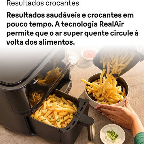 Fritadeira AirFryer Braun TD 3030 BK TwinCook 3 8L - Preto - Outlet - Grade A - Image 5