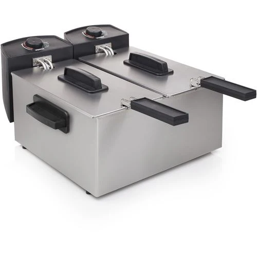 Fritadeira Dupla Princess 183123 | 2x3 L | 3600 W | Prateado