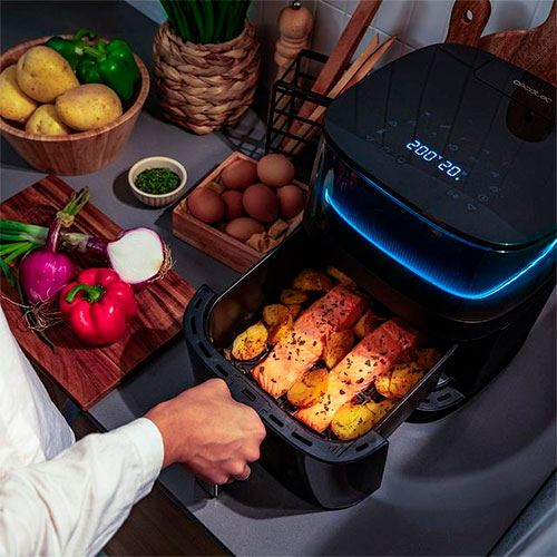 Fritadeira sem Óleo AirFryer Cecotec 5L - Preto - Image 8