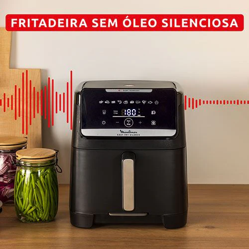Fritadeira sem Óleo AirFryer Moulinex EZ8428F0 Easy Fry Silence 7L - Preto - Image 3