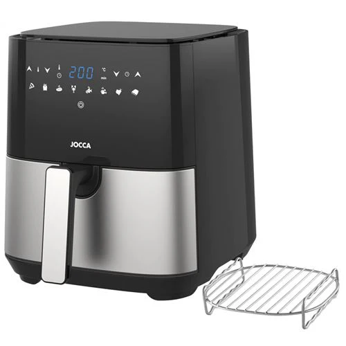 Fritadeira Sem Óleo Jocca AirFryer Com Ecrâ Tatil - 5 L - Preto - Outlet - Grade A - Image 3