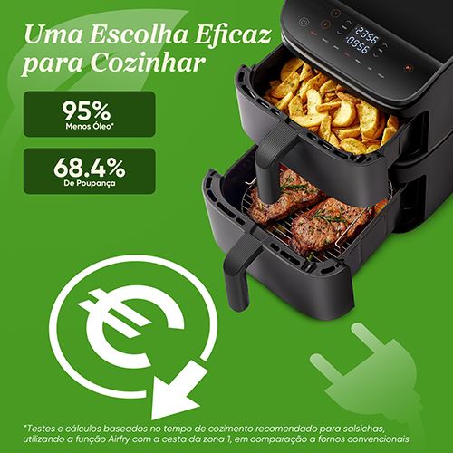 Fritadeira sem Óleo AirFryer Cosori CAF-DC121-AEUR Turbo Tower 10,8 L - Preto - Image 14