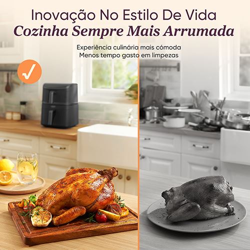 Fritadeira sem Óleo AirFryer Cosori CAF-DC121-AEUR Turbo Tower 10,8 L - Preto - Image 18