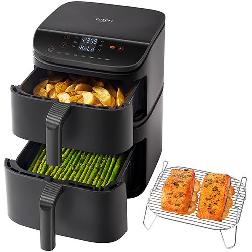 Fritadeira sem Óleo AirFryer Cosori CAF-DC121-AEUR Turbo Tower 10,8 L - Preto - Image 2