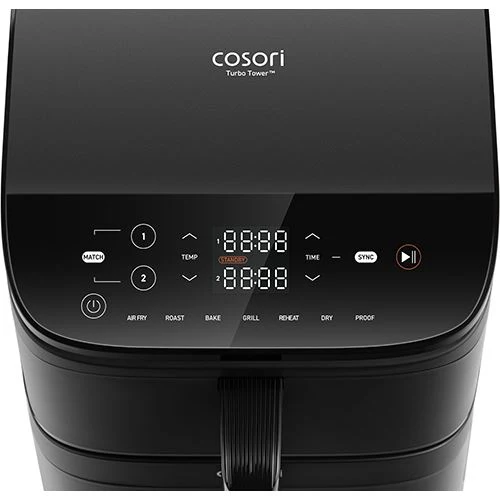 Fritadeira sem Óleo AirFryer Cosori CAF-DC121-AEUR Turbo Tower 10,8 L - Preto - Image 3