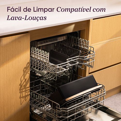 Fritadeira sem Óleo AirFryer Cosori CAF-TF801-CEUR Dual Blaze TwinFry Compact 8,6 L - Preto - Image 10