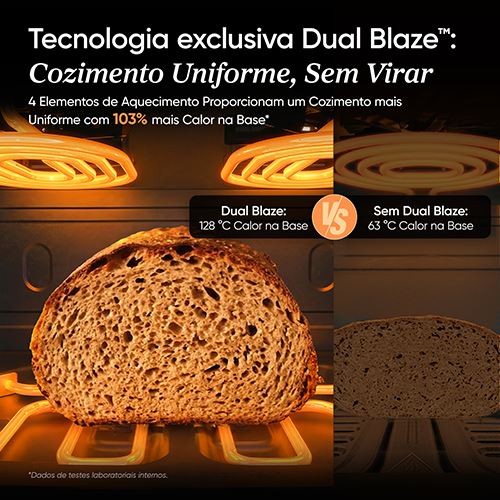 Fritadeira sem Óleo AirFryer Cosori CAF-TF801-CEUR Dual Blaze TwinFry Compact 8,6 L - Preto - Image 5