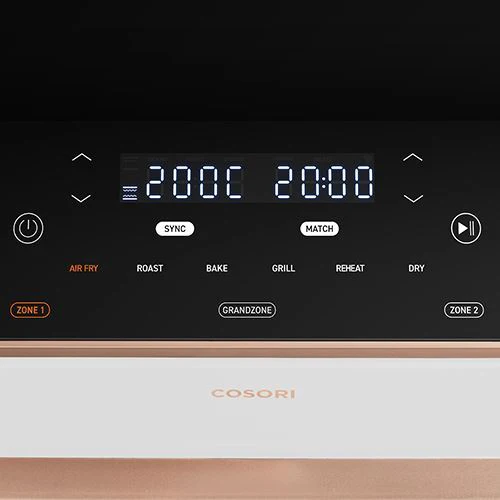 Fritadeira sem Óleo Airfryer Cosori Dual Blaze Twinfry Chef Edition 10L - Branco - Outlet - Grade A - Image 9
