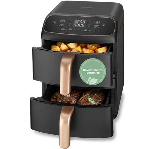 Fritadeira sem Óleo AirFryer Cosori Turbo Tower Compact Chef Edition 8,6 L - Preto - Image 2