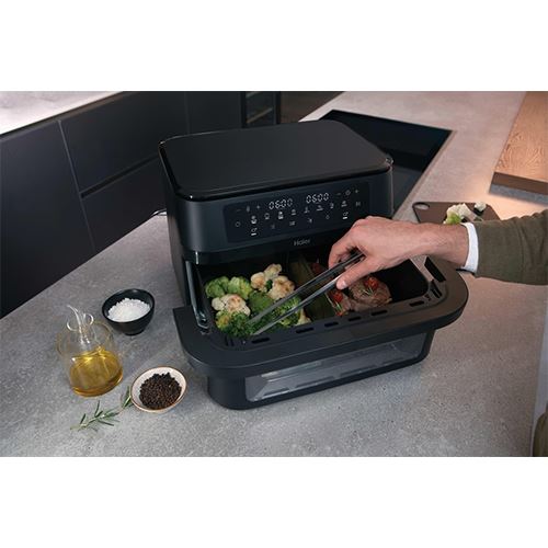 Fritadeira sem Óleo AirFryer Haier HAF3ADW 011 11 L - Preto - Image 13