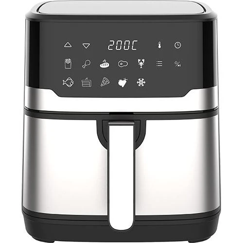 Fritadeira Sem Óleo AirFryer Jocca 2719 6.5L - Preto / Prateado