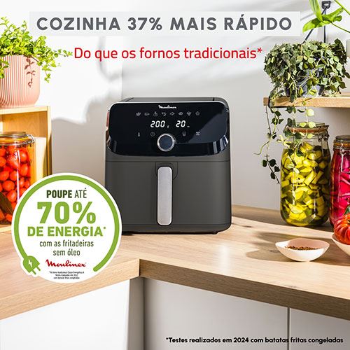 Fritadeira sem Óleo AirFryer Moulinex EZ855HF0 EasyFry Mega 7.5 L - Preto - Image 5