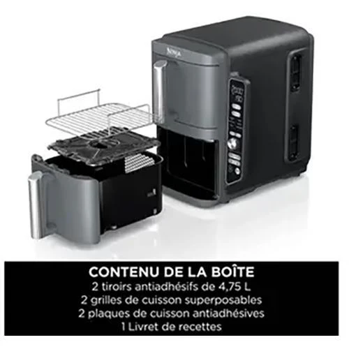 Fritadeira sem Óleo AirFryer Ninja 9,5L - Cinzento - Outlet - Grade A - Image 11