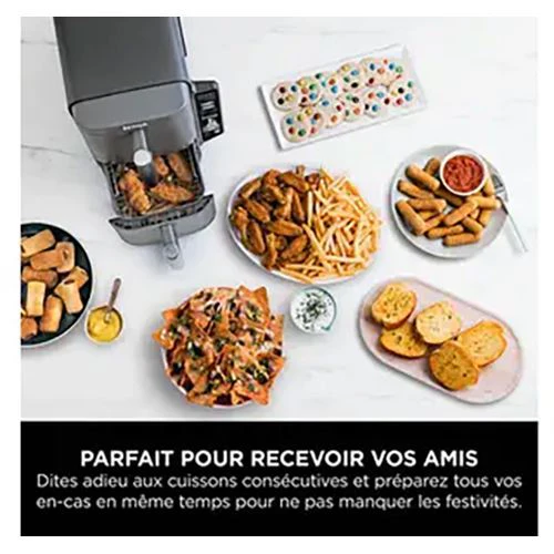 Fritadeira sem Óleo AirFryer Ninja 9,5L - Cinzento - Outlet - Grade A - Image 12