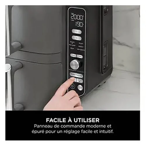 Fritadeira sem Óleo AirFryer Ninja 9,5L - Cinzento - Outlet - Grade A - Image 4