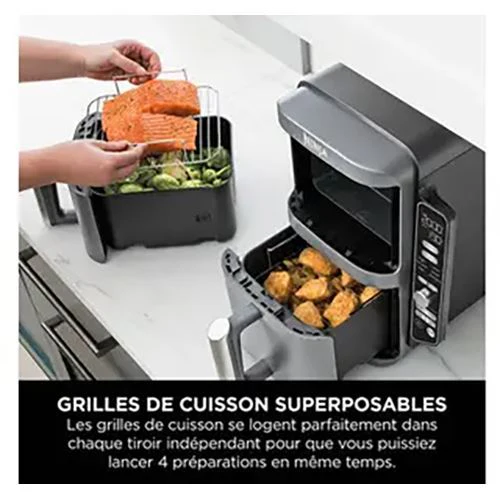 Fritadeira sem Óleo AirFryer Ninja 9,5L - Cinzento - Outlet - Grade A - Image 8