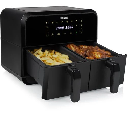 Fritadeira Sem Óleo AirFryer Princess 182068.01 2 x 4 L - Preto - Image 2