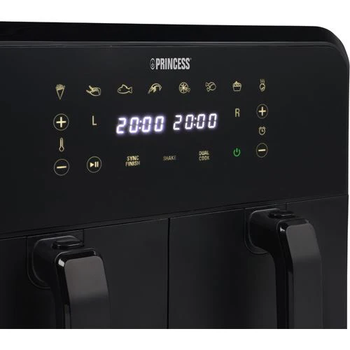 Fritadeira Sem Óleo AirFryer Princess 182068.01 2 x 4 L - Preto - Image 3