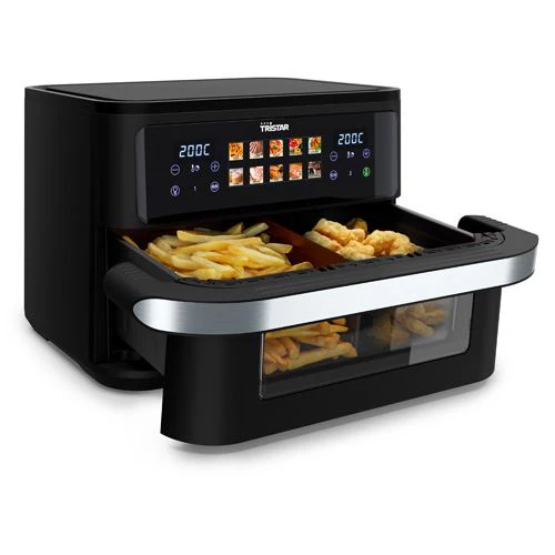 Fritadeira sem Óleo AirFryer Tristar FR-9078 Dualzoone Flex 10L - Preto - Image 2