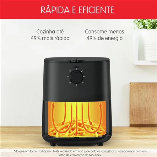 Air Fryer Moulinex 3,5L | 1Kg - Preto - Image 3